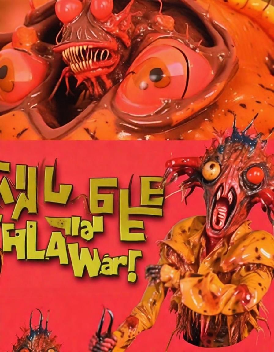 Clownwave Larvae Mantis in Gwar Style