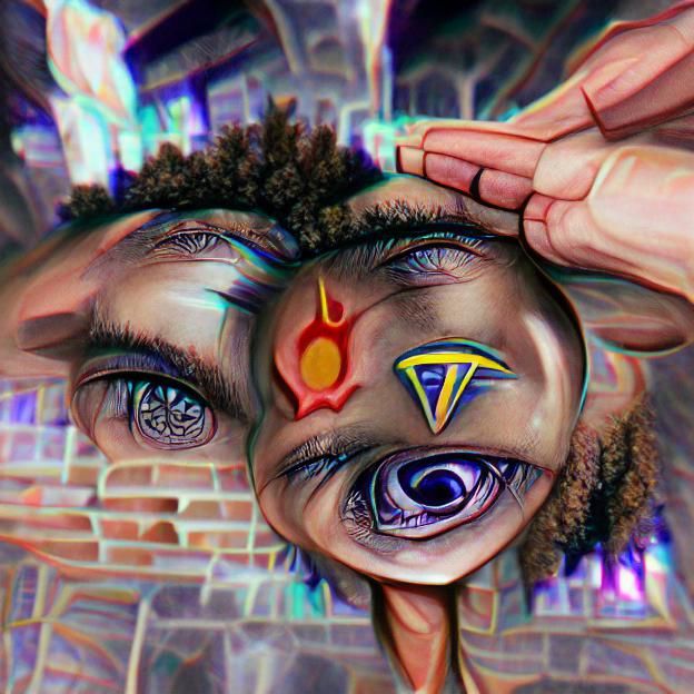 Surreal Third Eye Close-Up