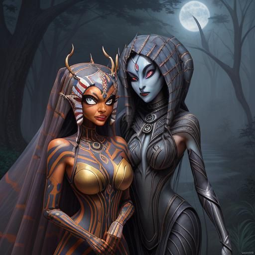 Ahsoka as Arachne Monster Girl