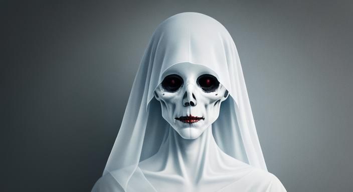 Ethereal Ghost Portrait Generated by AI