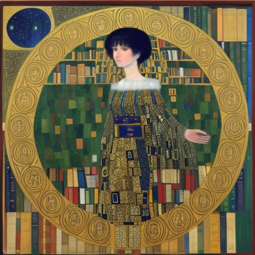 Klimt-Inspired Astral Aurora