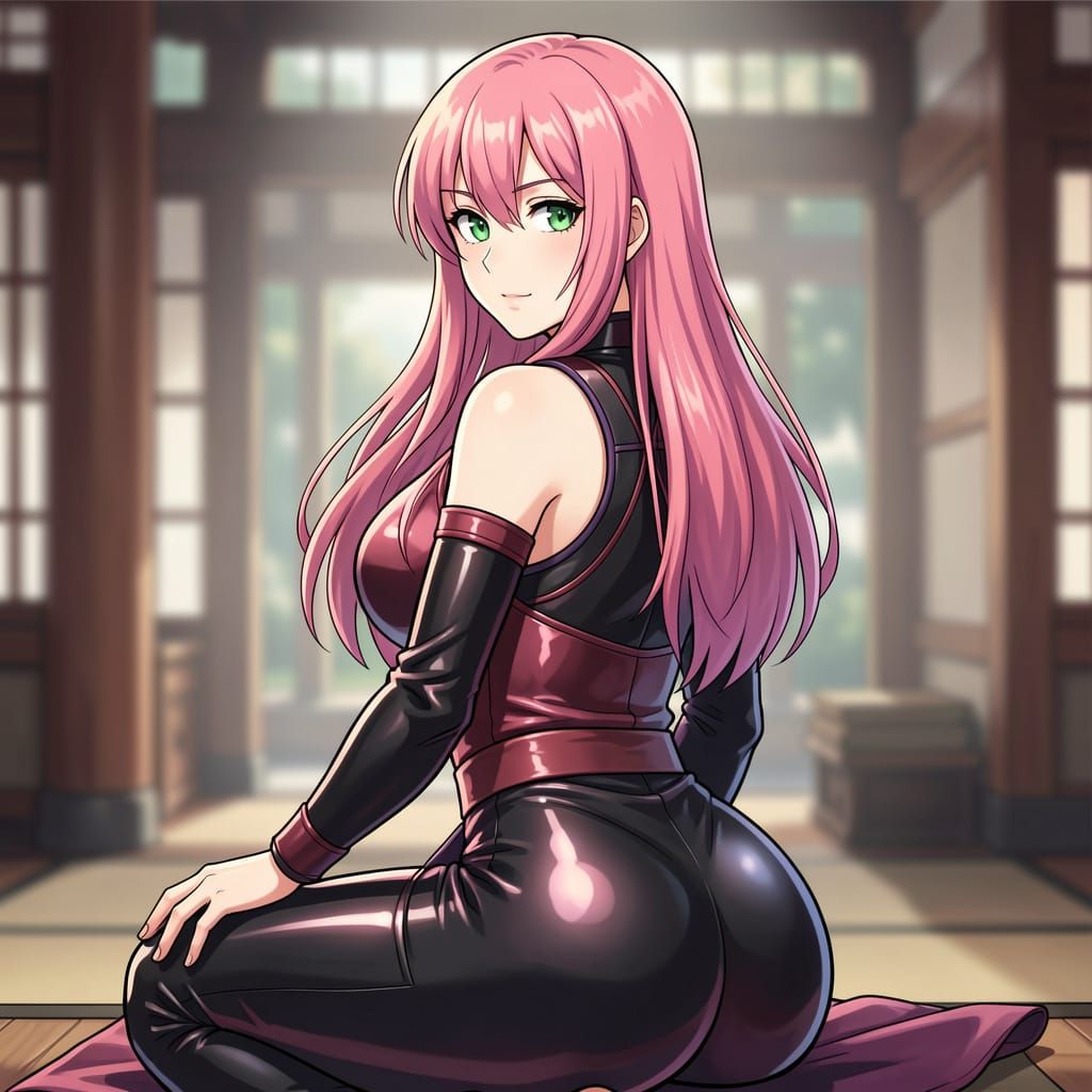 Detailed Anime Portrait of Sakura Haruno