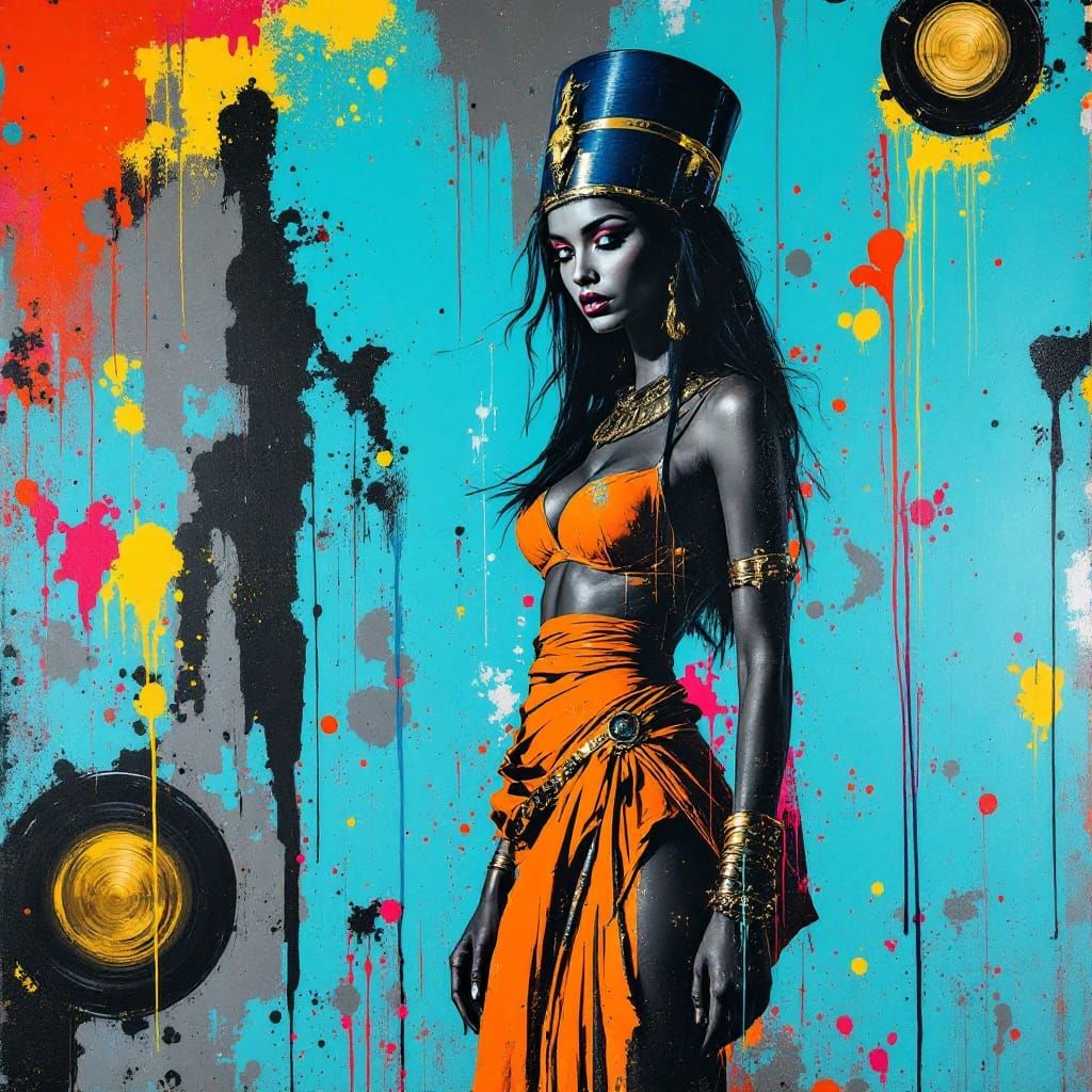 Egyptian Goddess Reigns Supreme in Street Art Glory