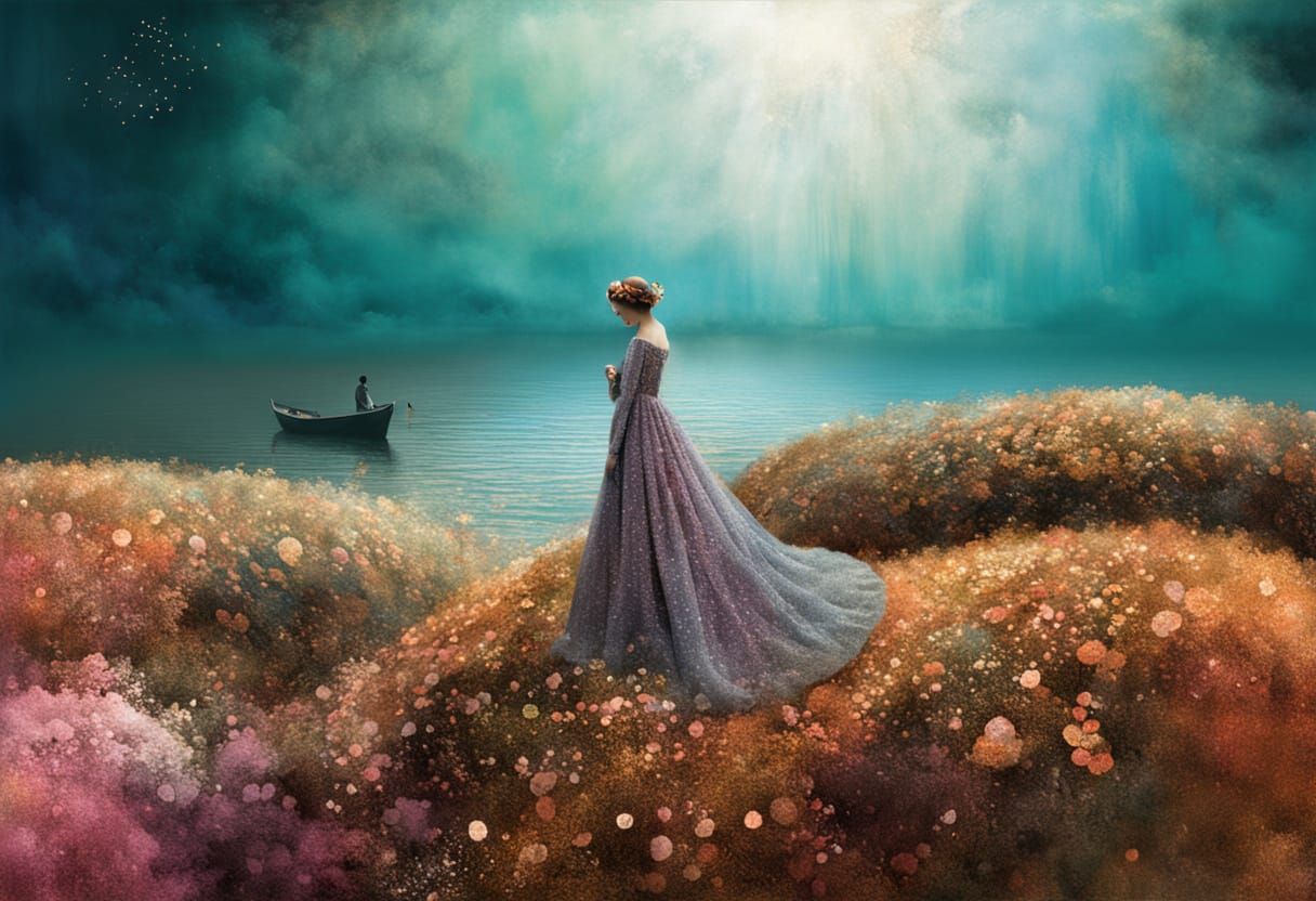 Surreal Dreamscapes in Neon Hues