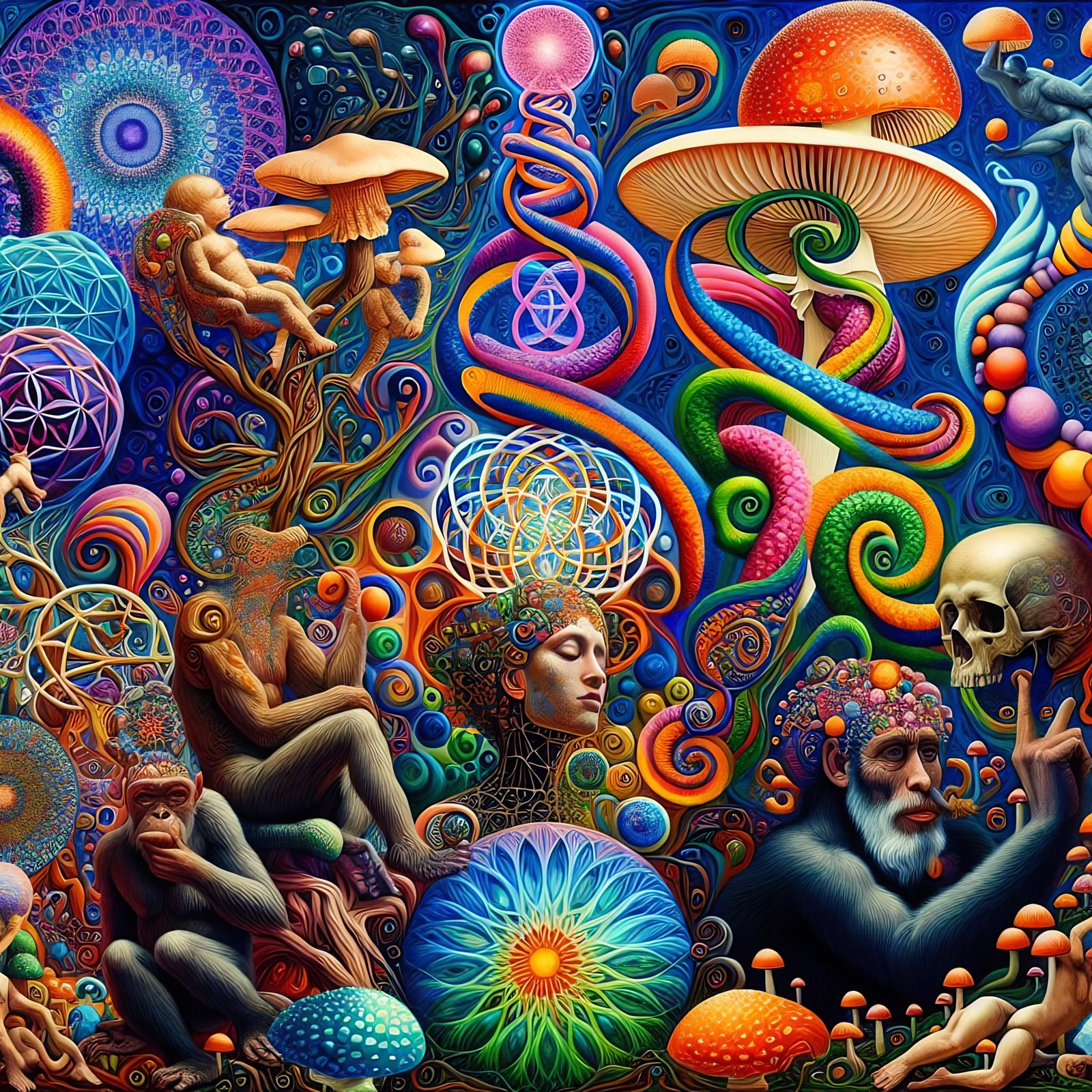 Psychedelic Evolution: Vienna Secession Meets Surrealism