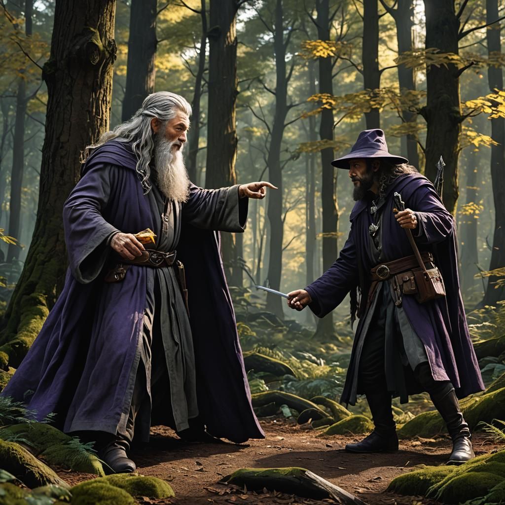 Gandalf as Dark Wizard: Fist Bump Art