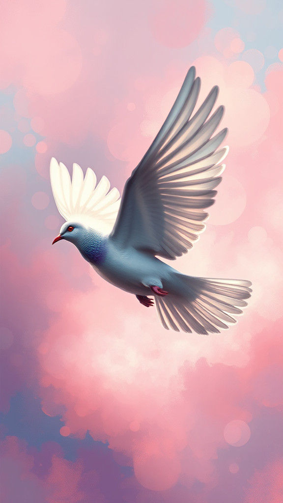 Dove in Flight: Impressionistic Rendering with Blended Color...