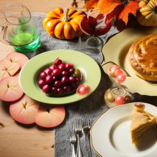 Festive Thanksgiving Dinner Captured in Stunning Detail