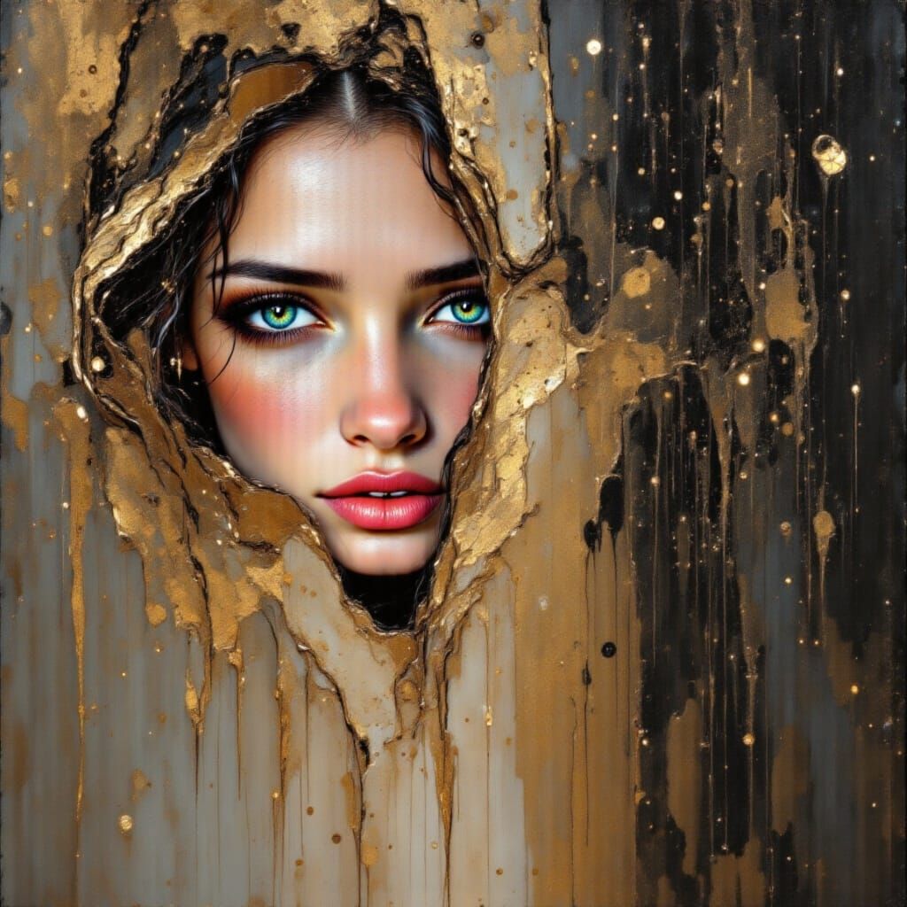 Pretty Girls Reflected in Vanity Mirrors