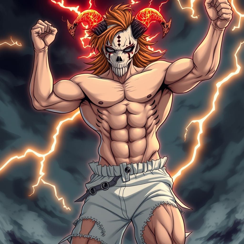 Confident Young Warrior in Vibrant Diapers