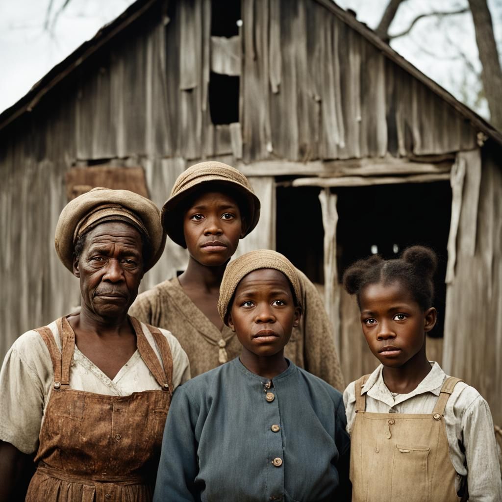 Sharecropper Family Portrait, Rural Arkansas, 1910