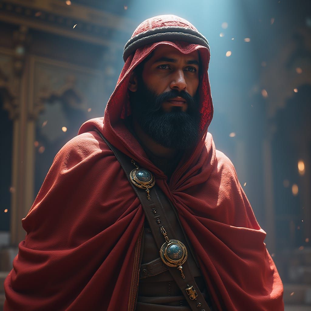 Muhammad ibn Abdullah, Father of Ali, in Fantasy Art