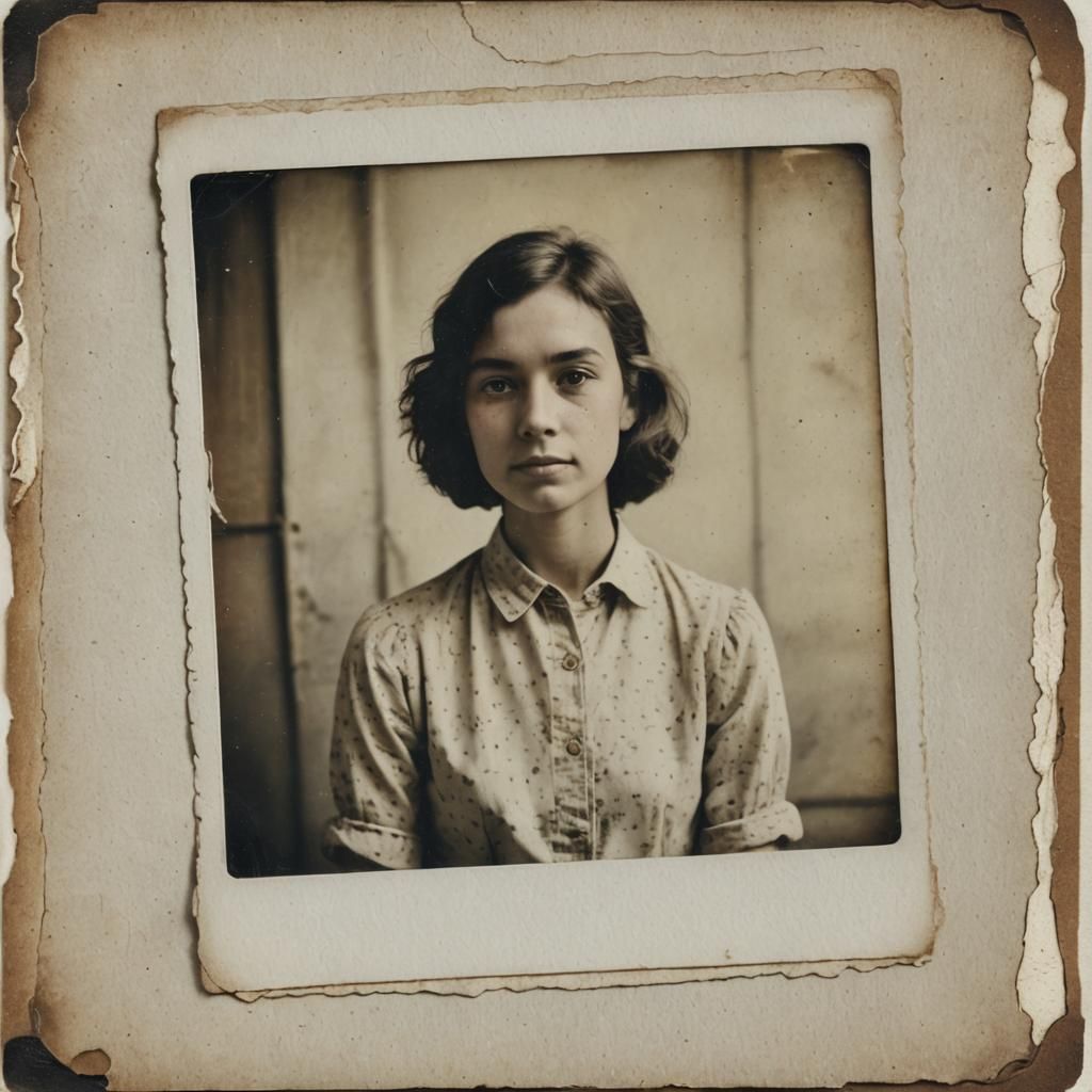 Vintage-Style Portrait of a Woman with Soft Lighting