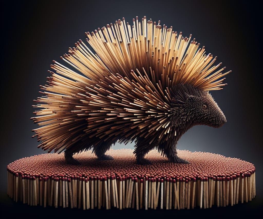 Matchstick Porcupine: A Digital Matte Painting