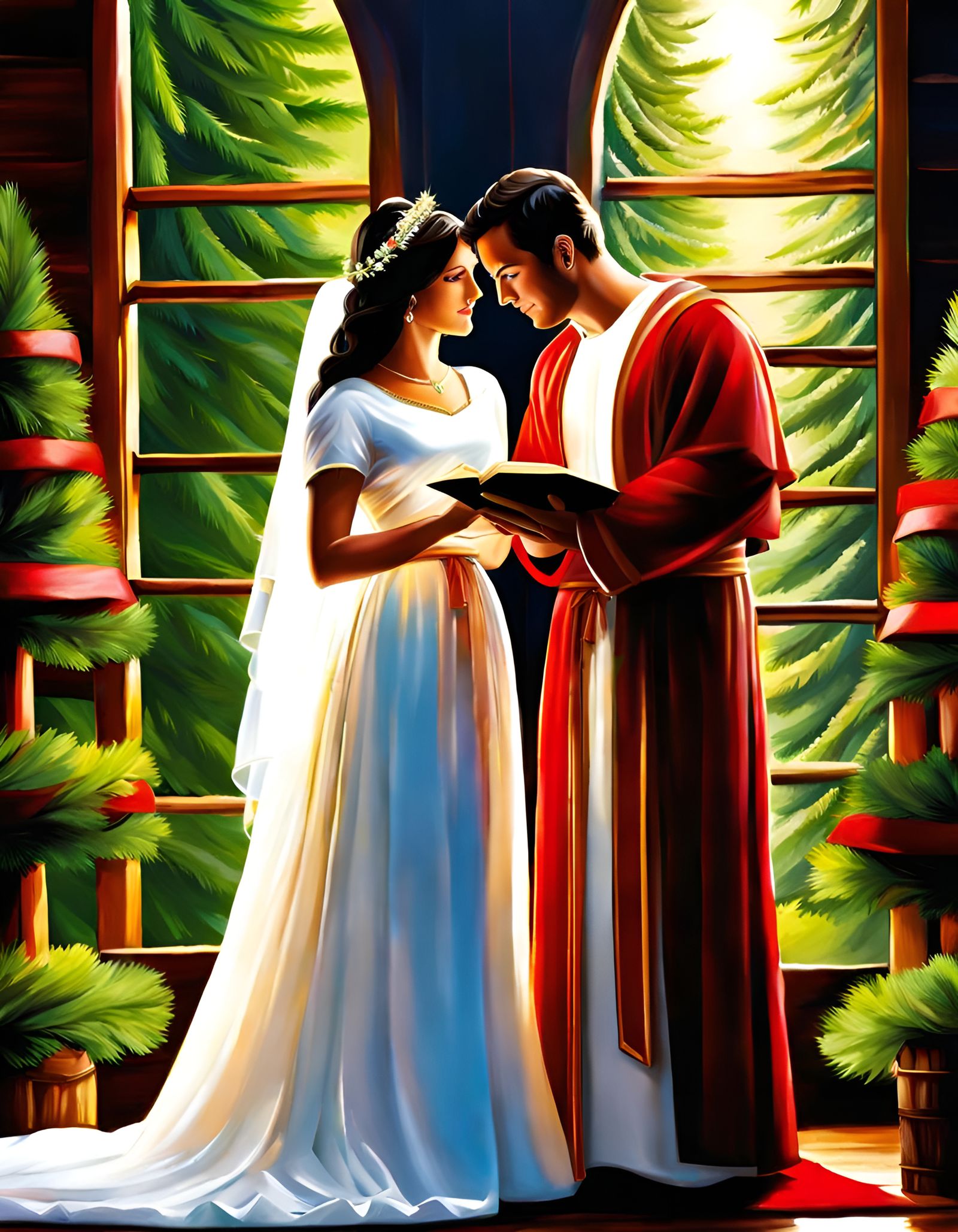 Cedar Beams and Fir Rafters as Digital Art