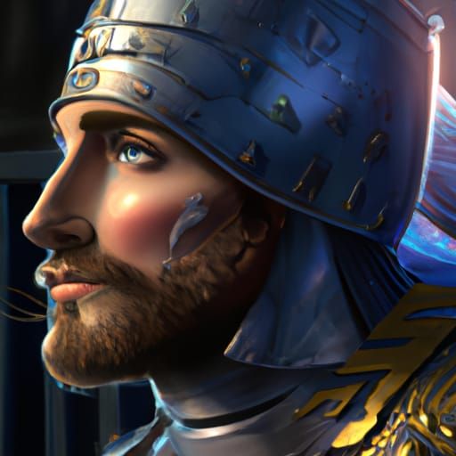 Medieval Swedish Knight Portrait in Hyperdetailed Concept Ar...