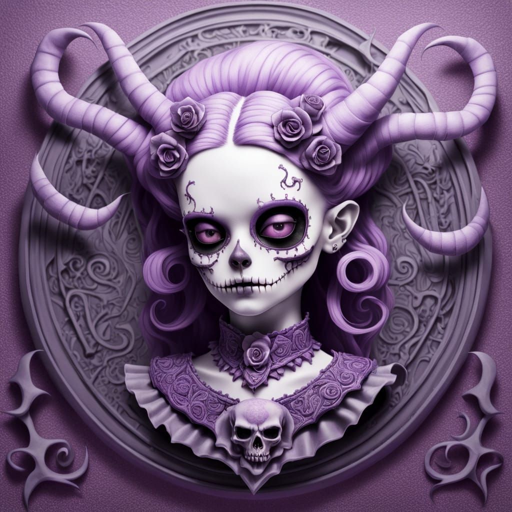 Soft Macabre in Pop Surrealism Style