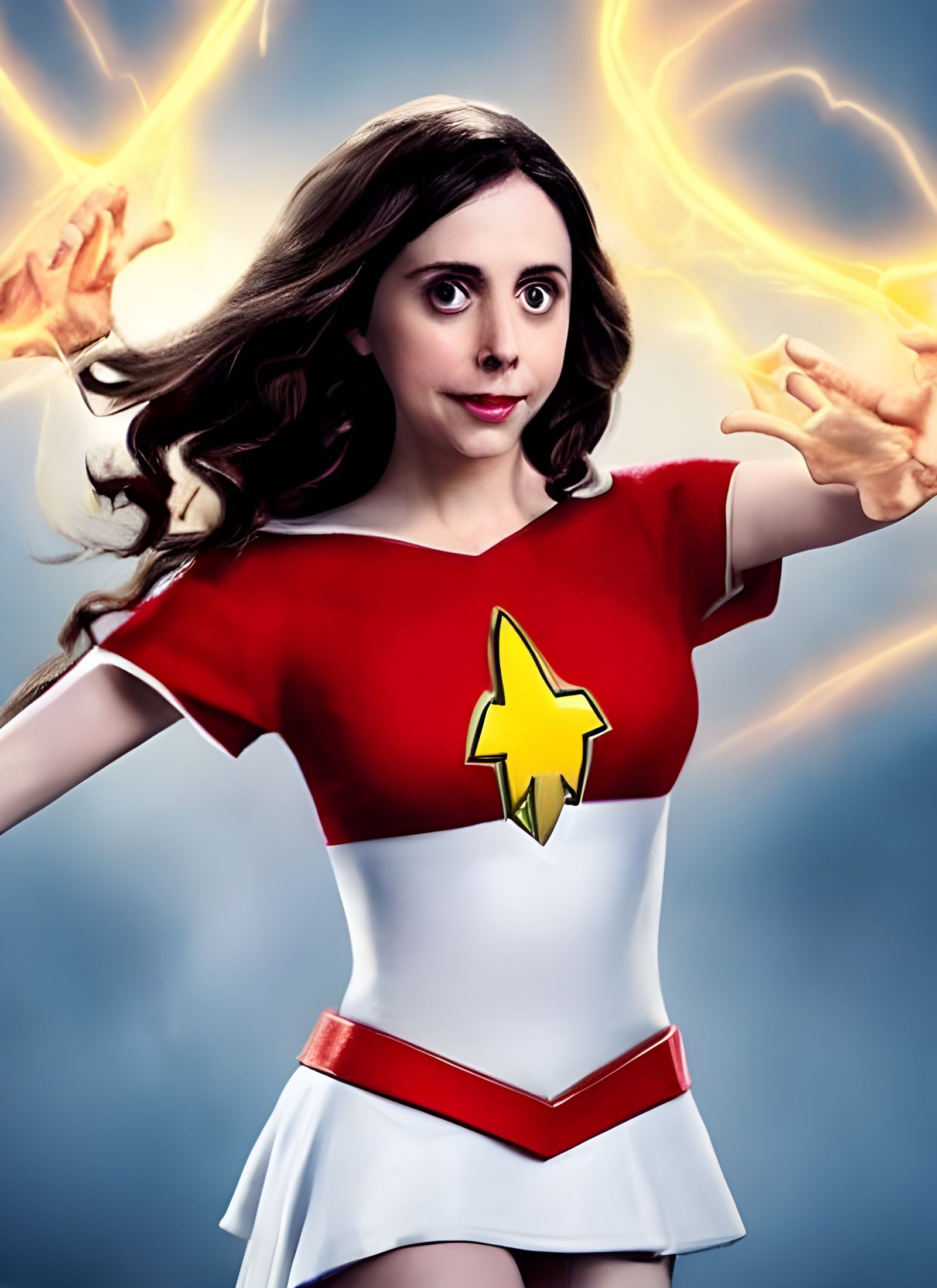 Alison Brie as Mary Marvel Superhero