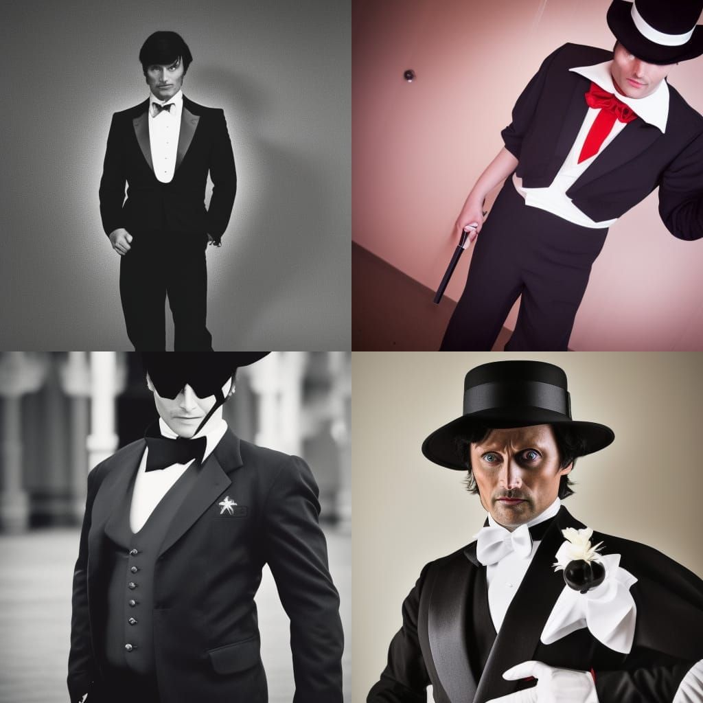 Mads Mikkelsen as Tuxedo Kamen in 80s Photo