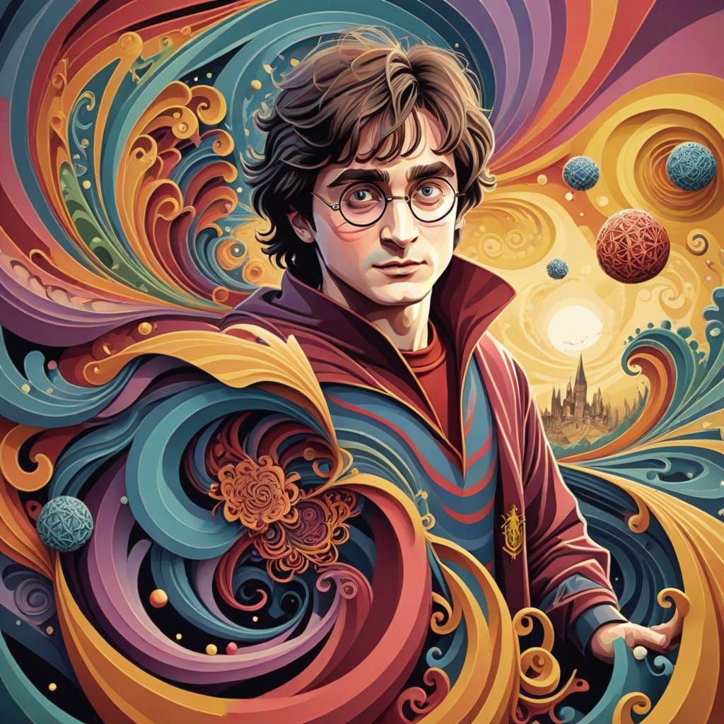 Abstract Vector Fractal Harry Potter Art