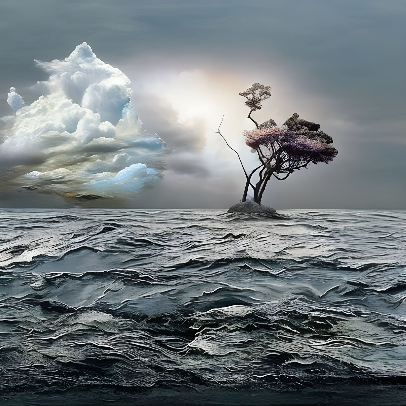 Glass Island Emerges in Silver Nitrate Photo