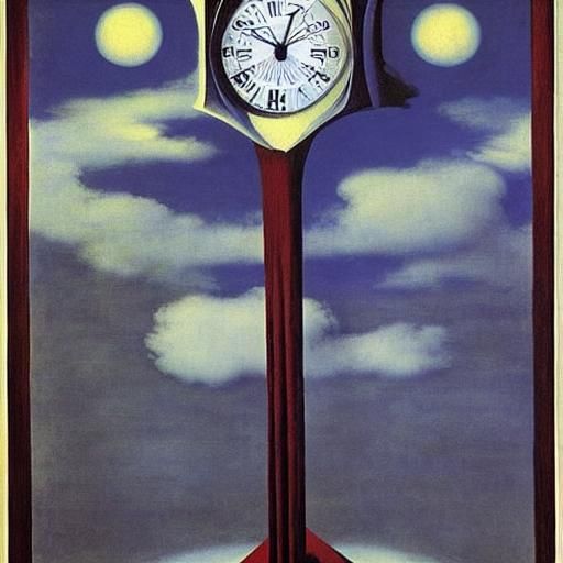 Vampires Midnight Clock: A Surreal Sky Scene