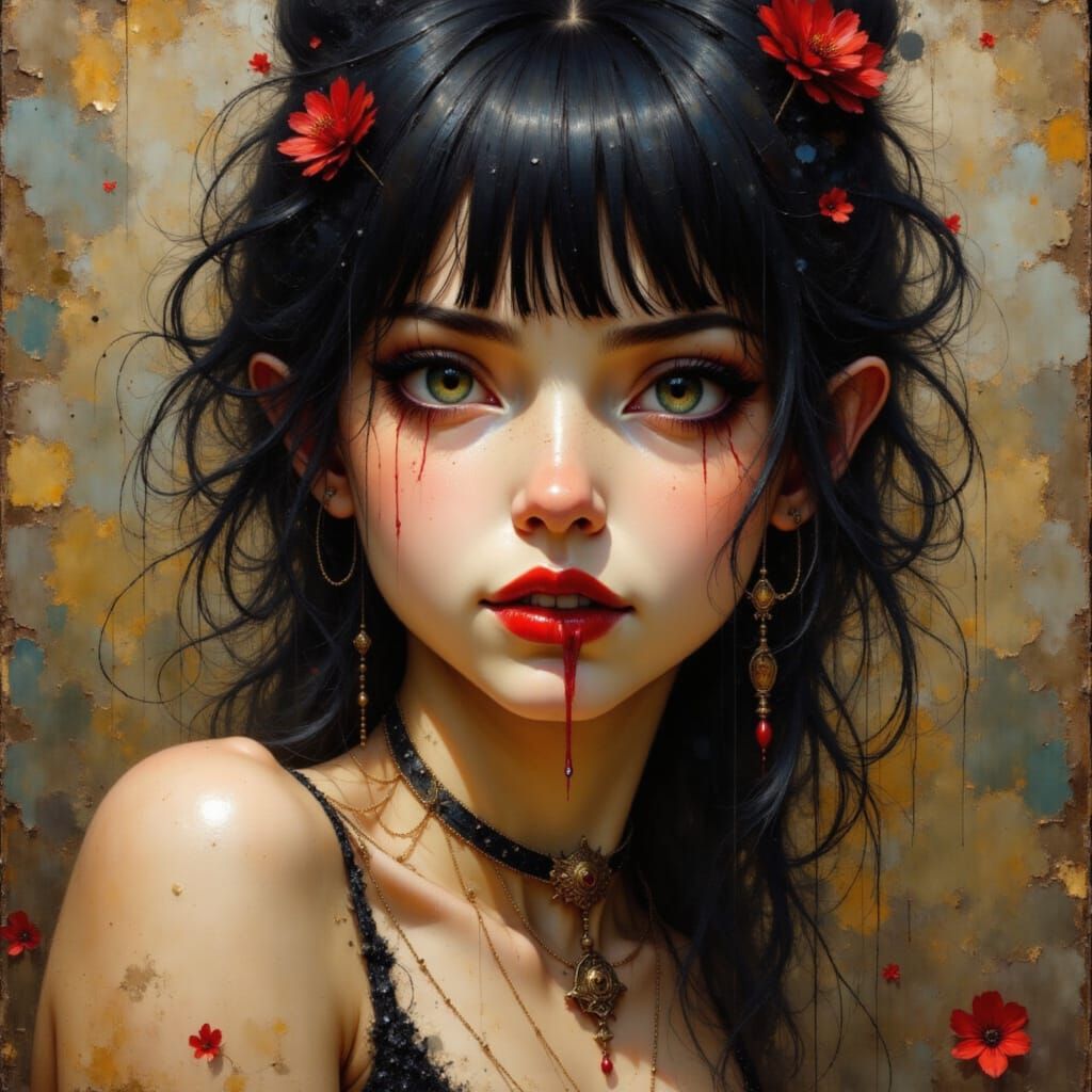 Surreal Punk Goddess with Breathtaking Beauty