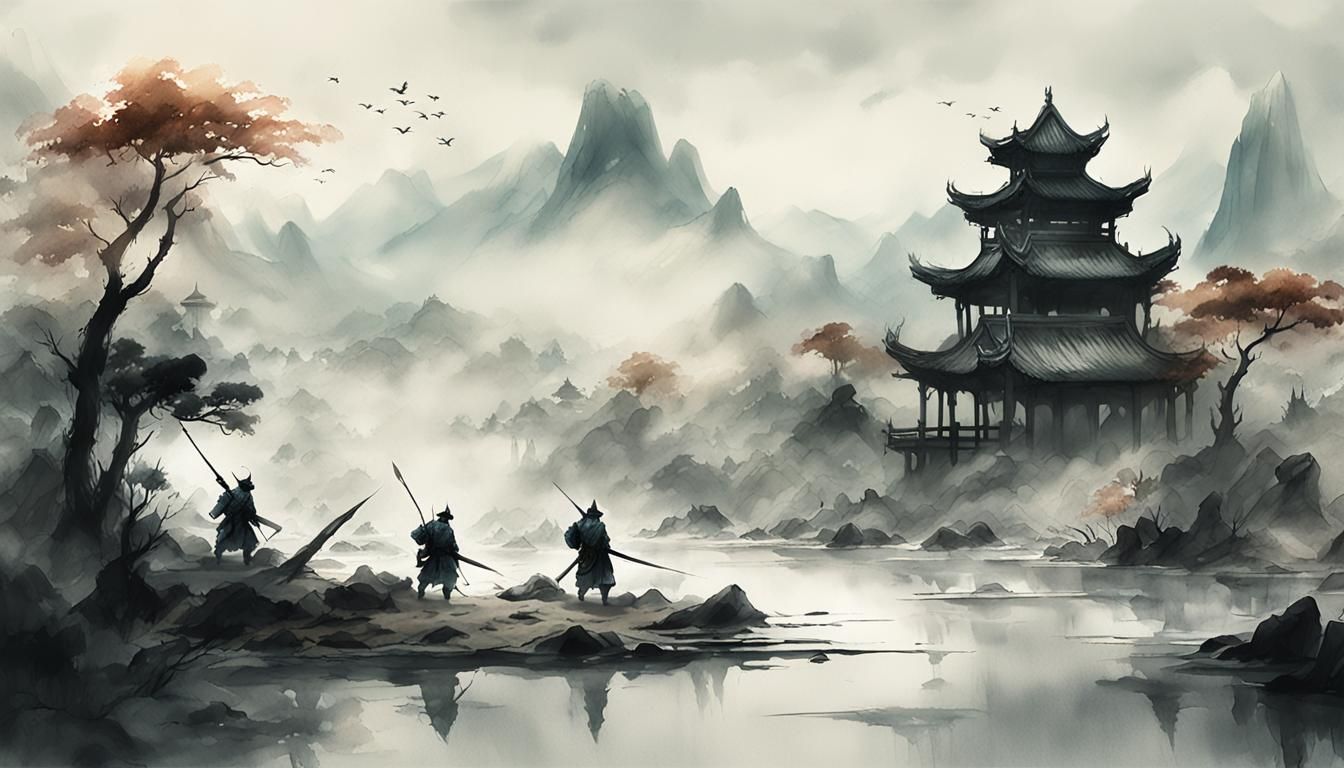Outlaws of the Marsh: Chinese Ink Brush Battle