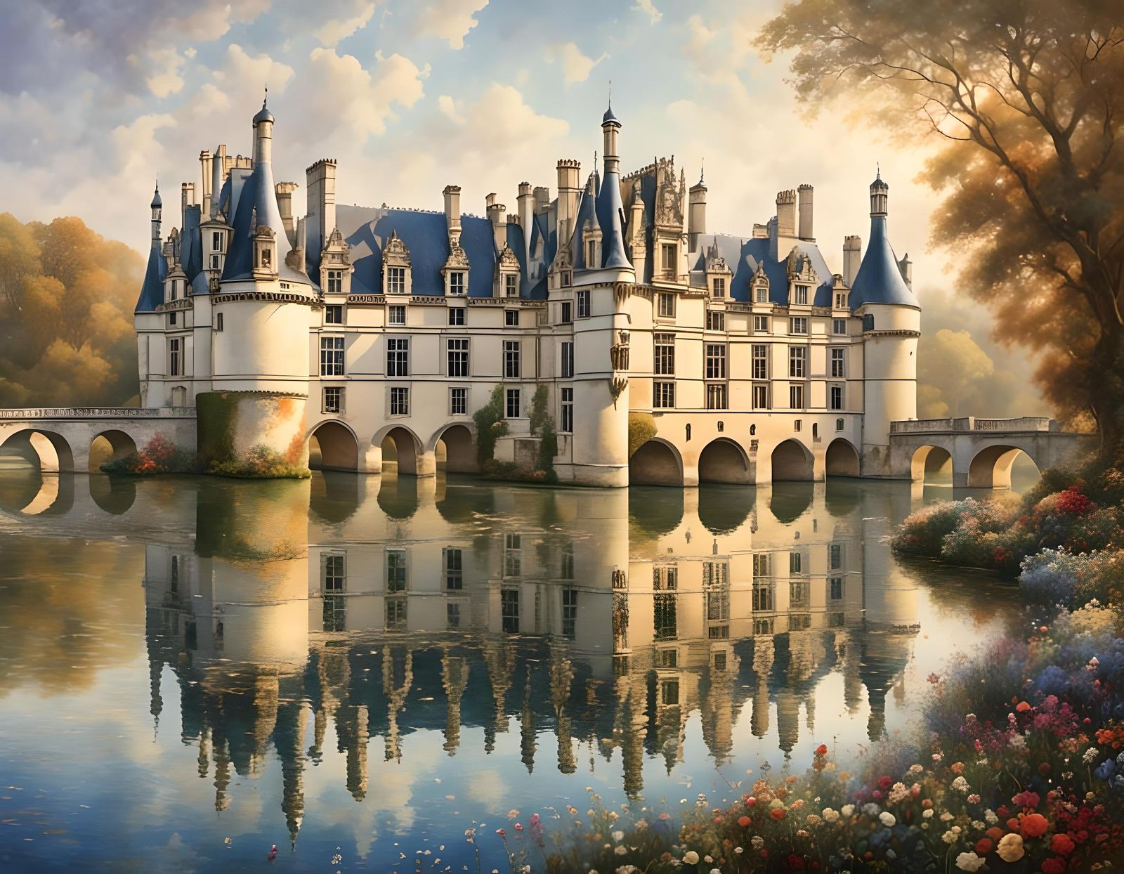 Dreamy Loire Valley Chateau de Chenonceau Architecture