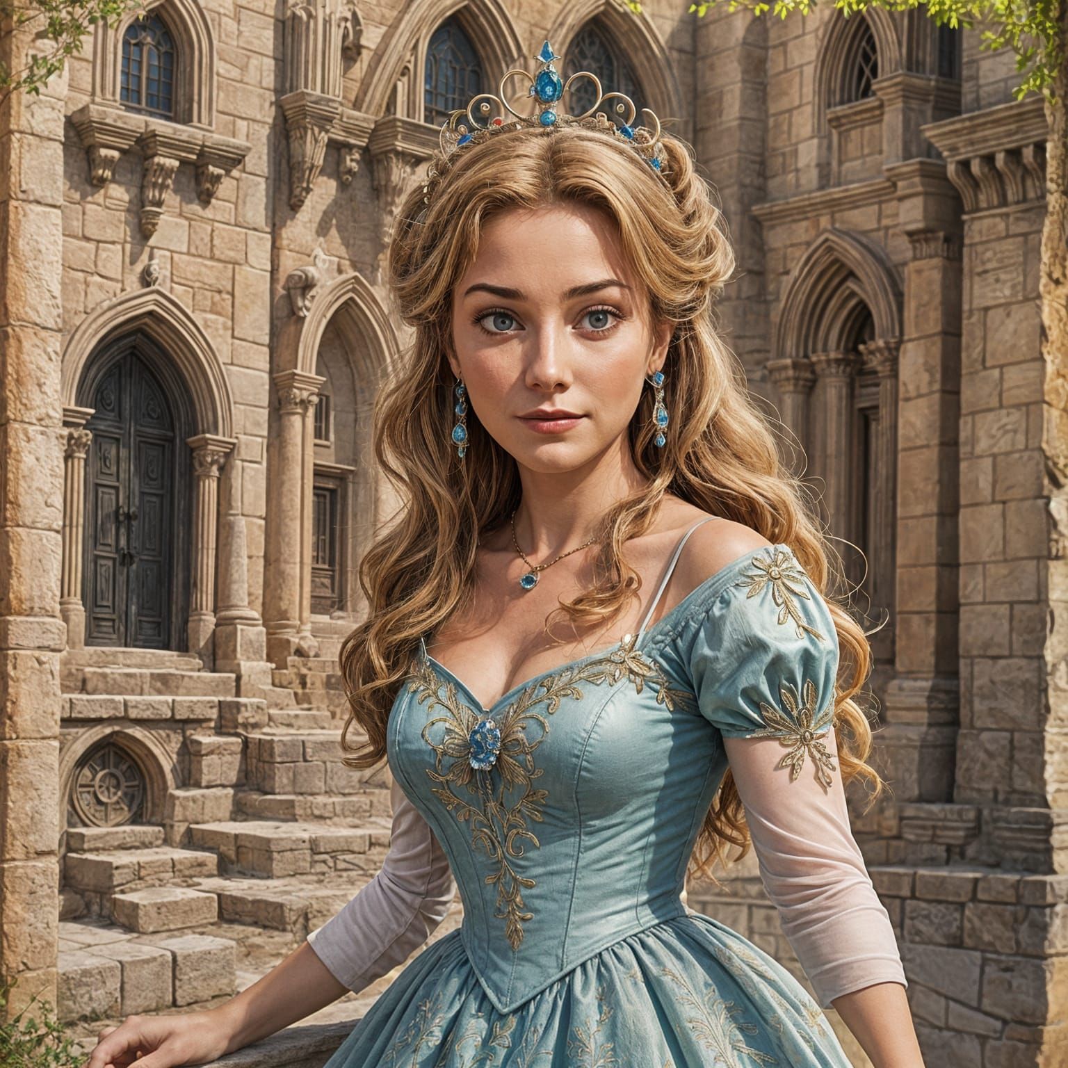 Disney-Style Anastasia Character Concept Art