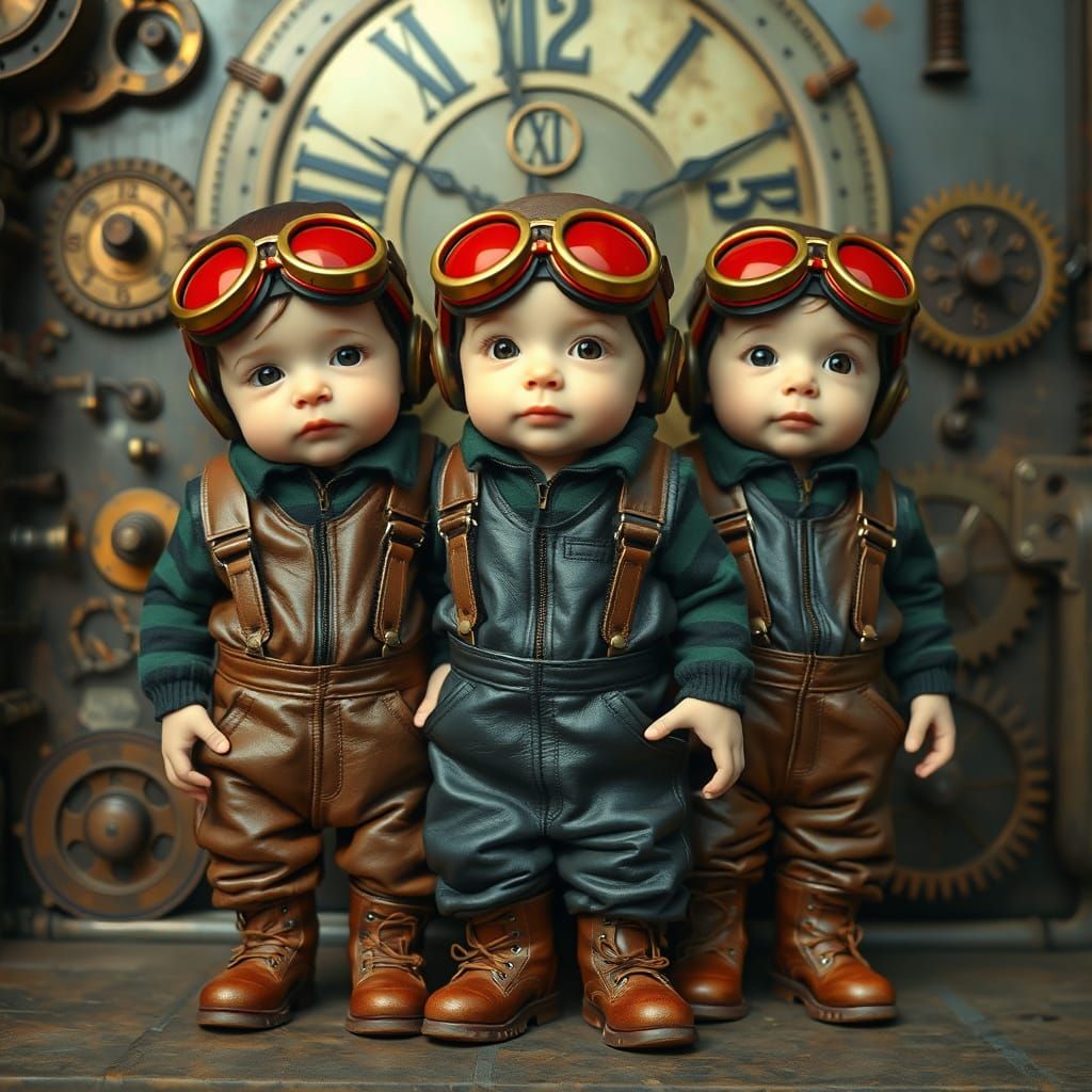 Steampunk Babies in Clockwork World