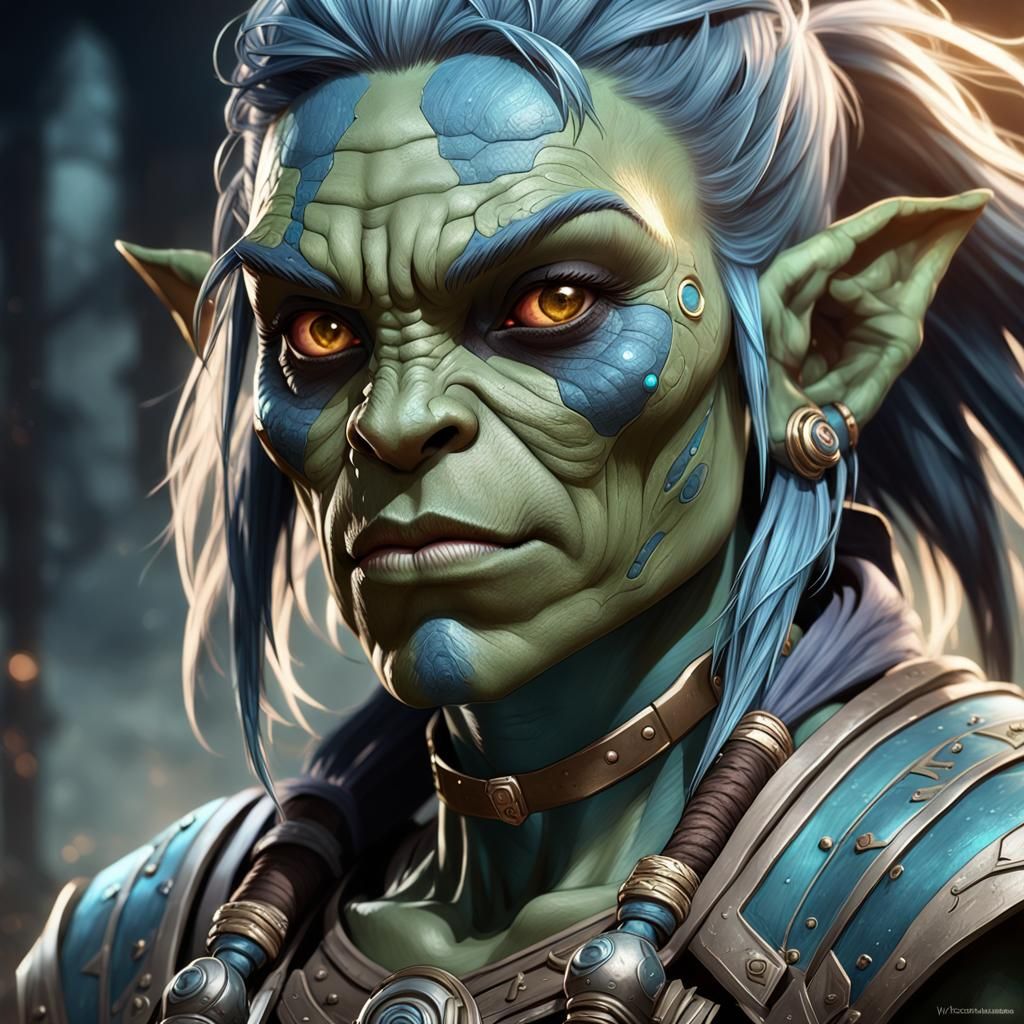 Star Ocean Female Orc Portrait in 8K