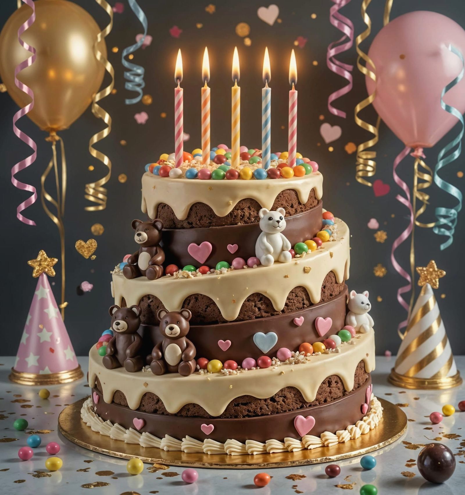 Vibrant Chocolate Cake