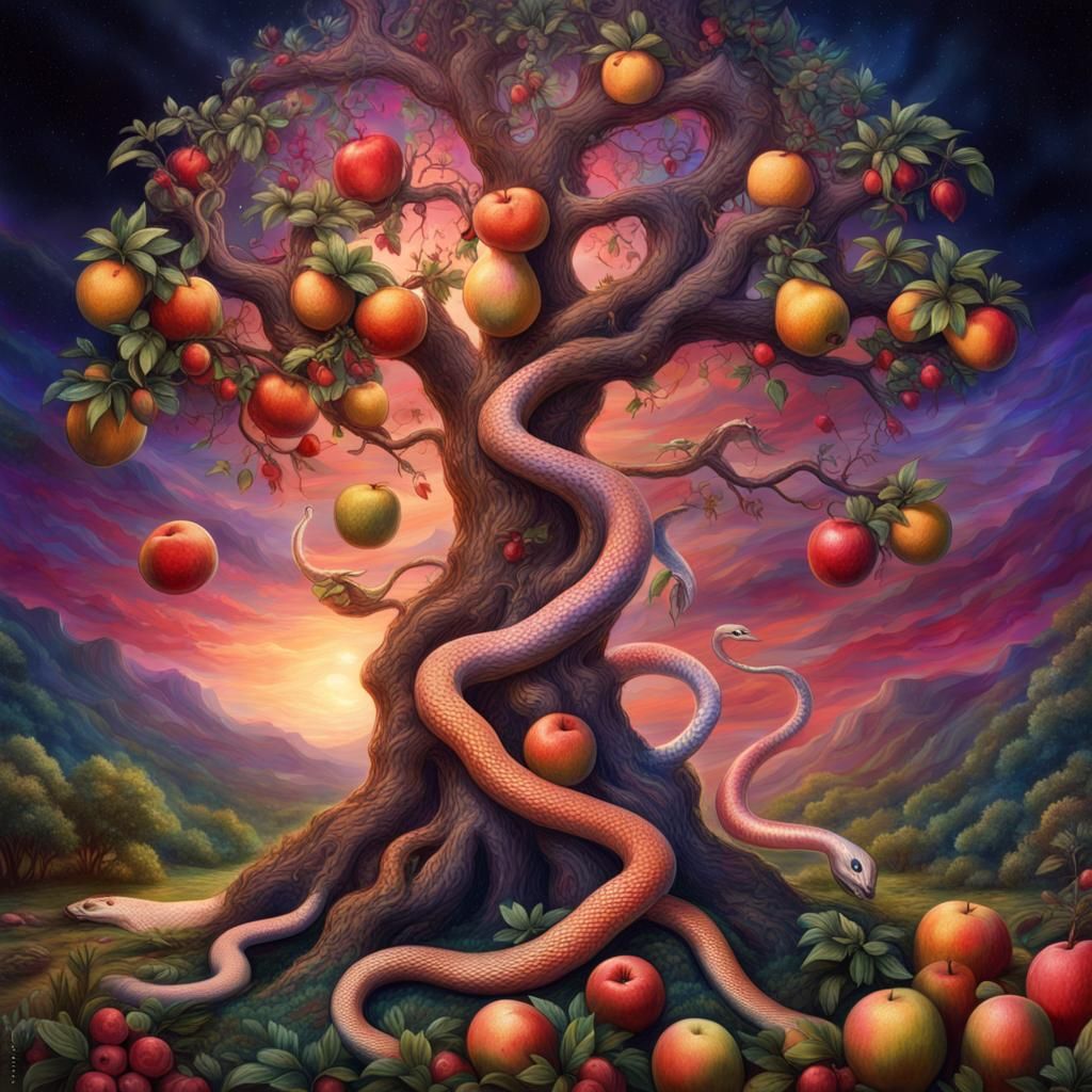 Garden of Eden: Eve, Adam, and the Serpent