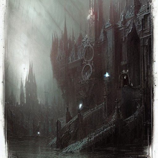 Horrific Disney Scene in Doré Style