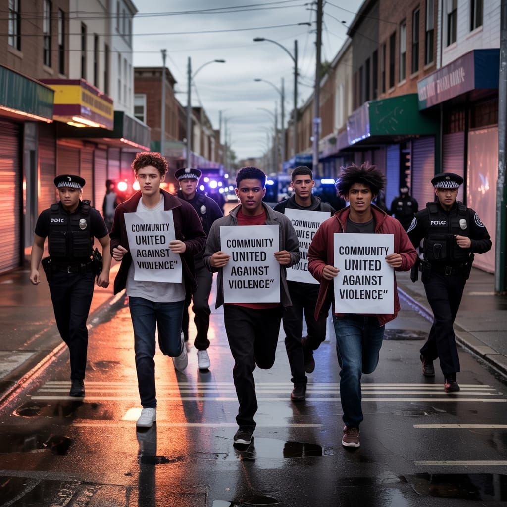 Community United Against Violence: Dramatic Street Scene