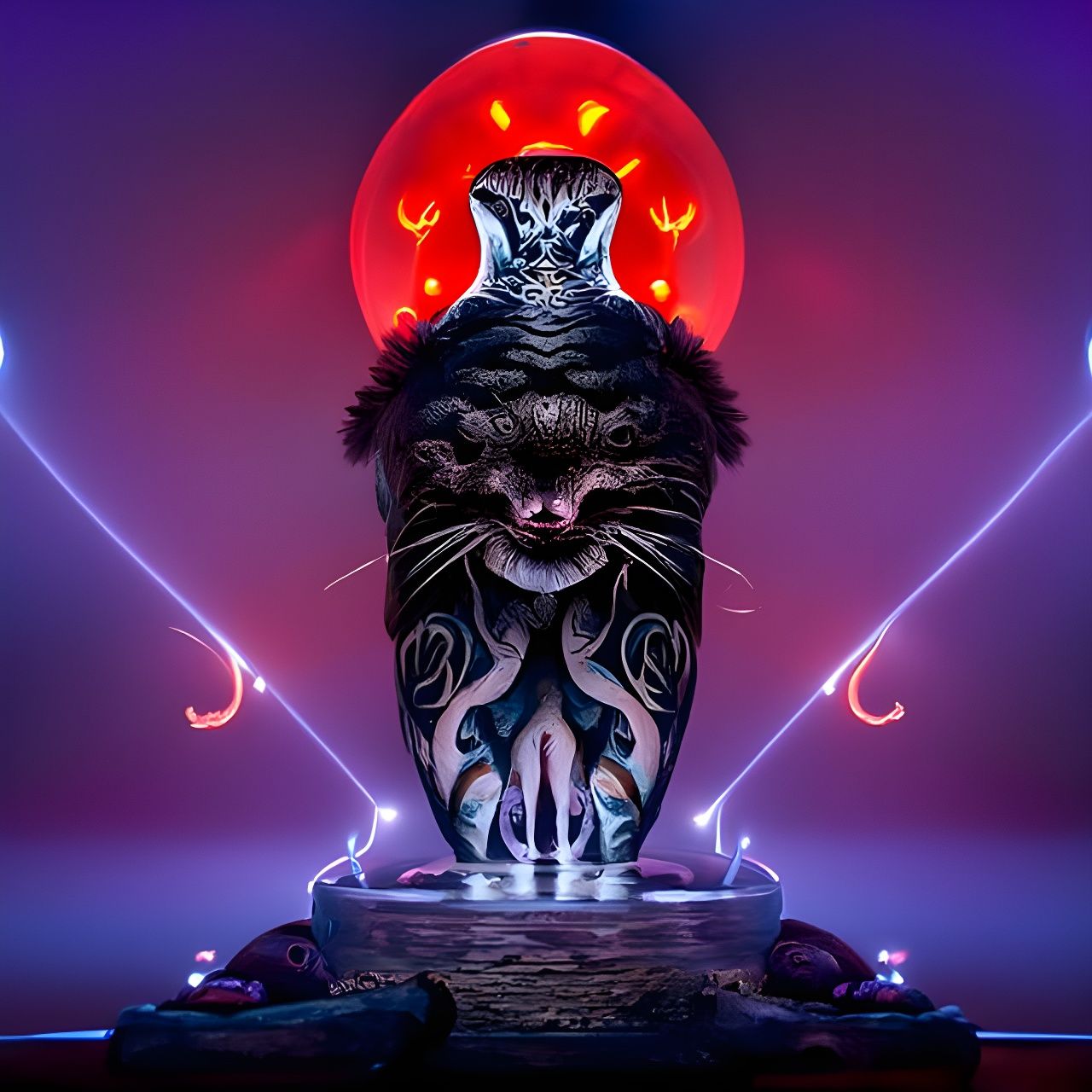 ' Praise Be Cat ' by Dan Mumford, James Gurney, Bastien Lecouffe Deharme, Tom Bagshaw