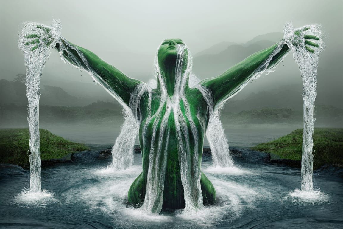 Human Waterfall: Rivers Flow Through the Body