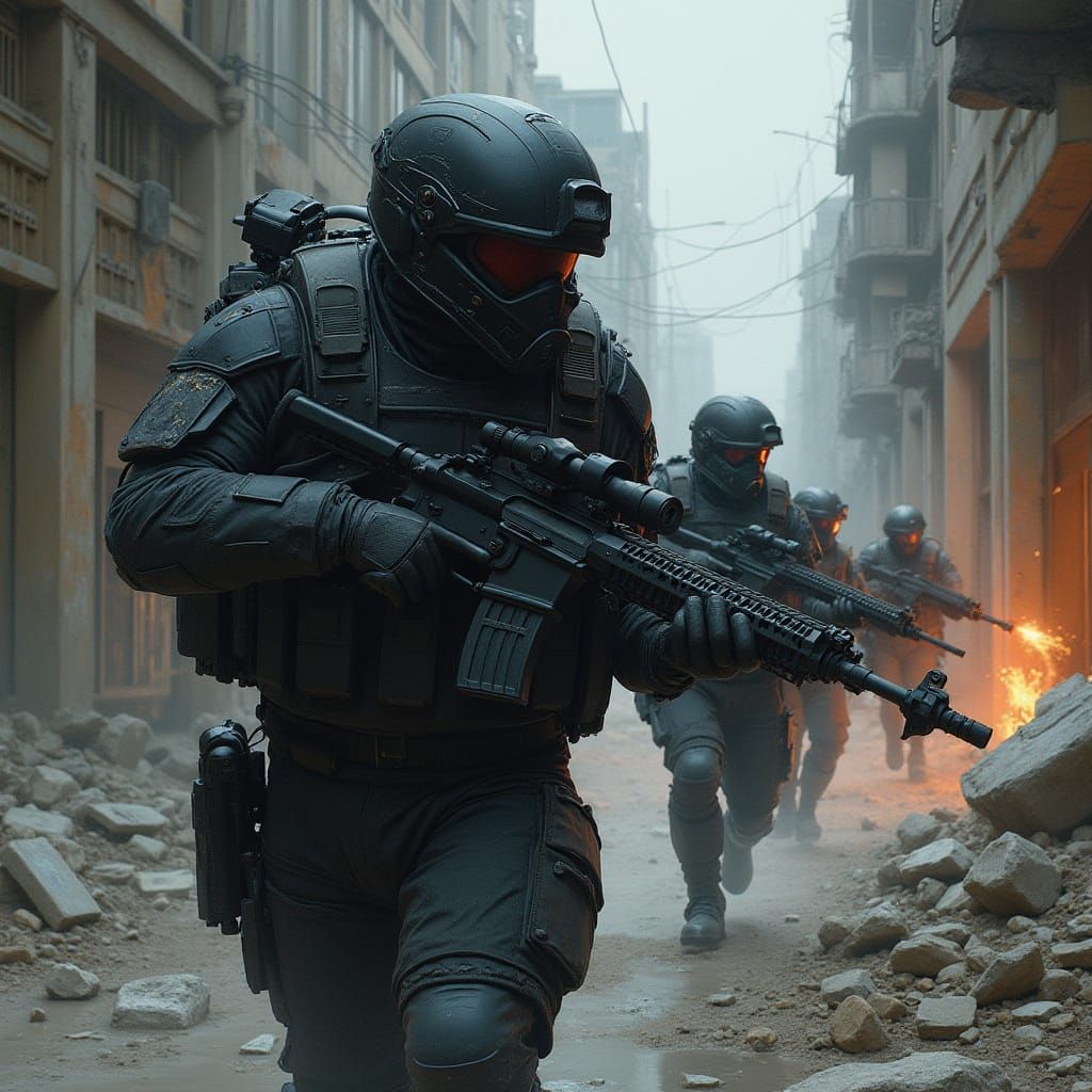 Stealthy Special Ops Team Engages Enemy in Gritty DC Spanthi...