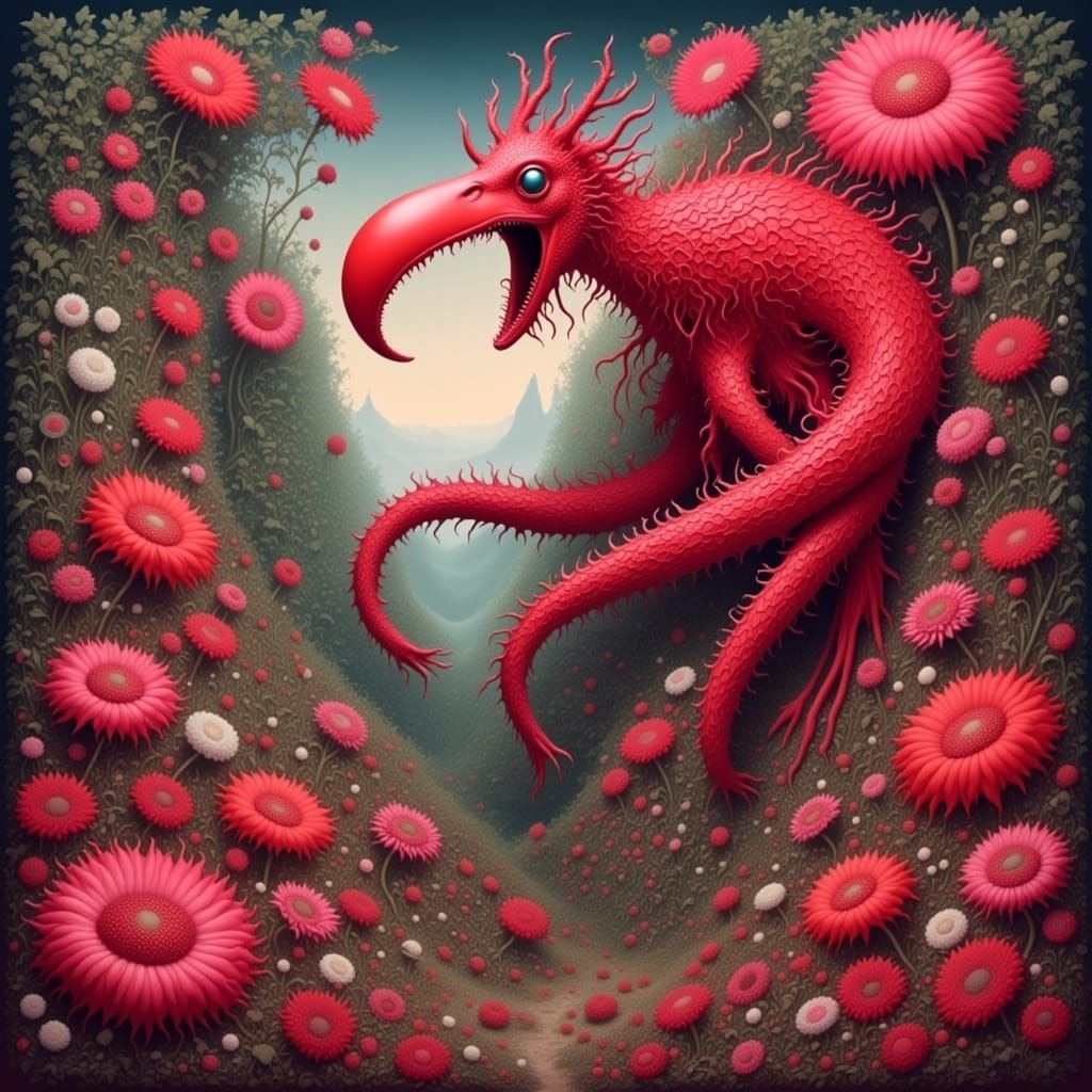 Carnivorous Flower Garden Concept Art