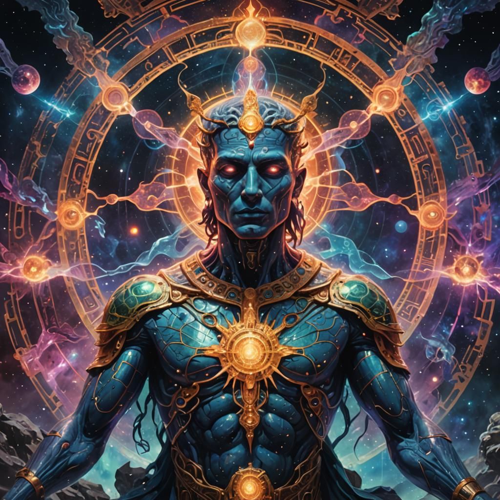 Holographic Astral Near Death Experience in Mixed Media