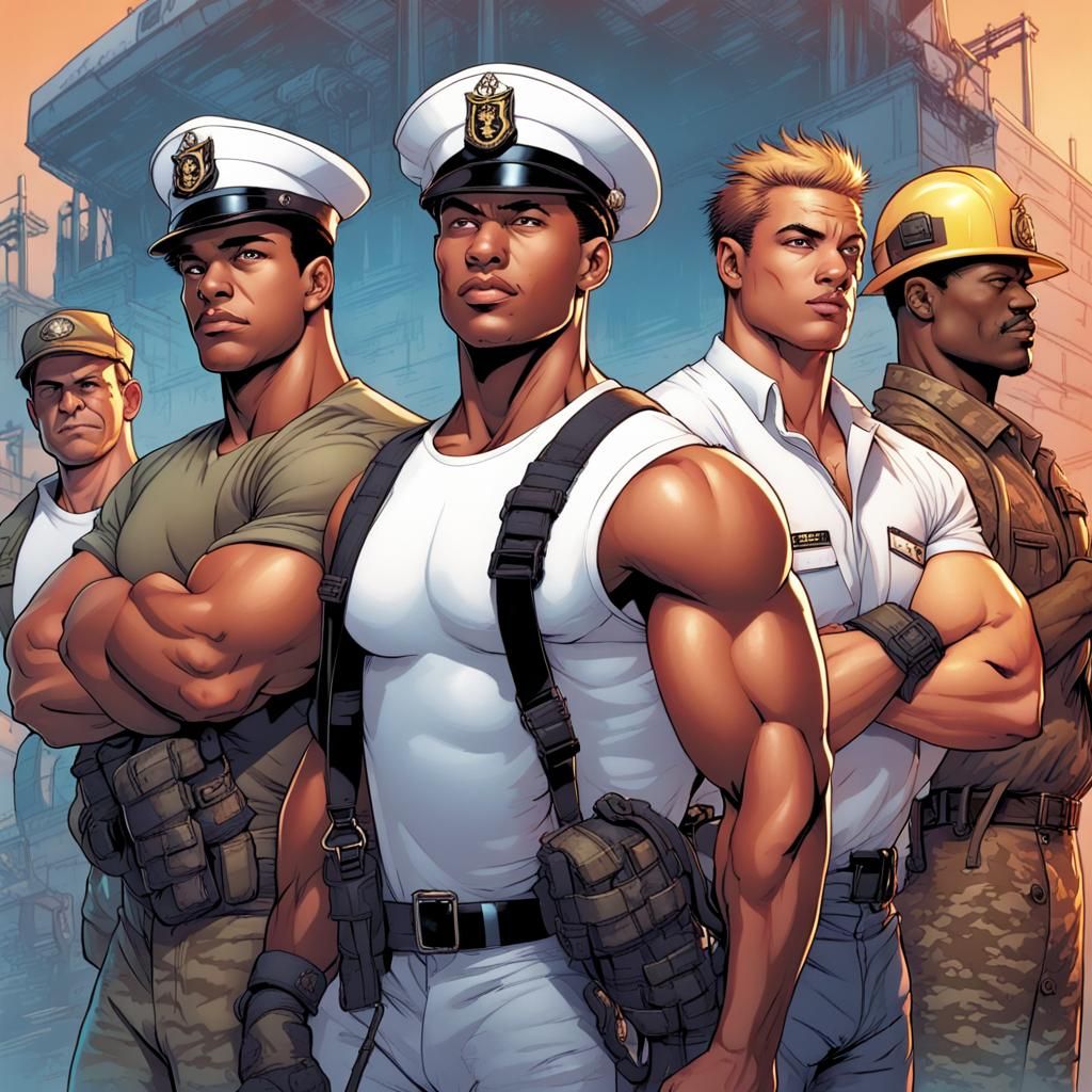 Men of Valor: Comic Book Style Illustration