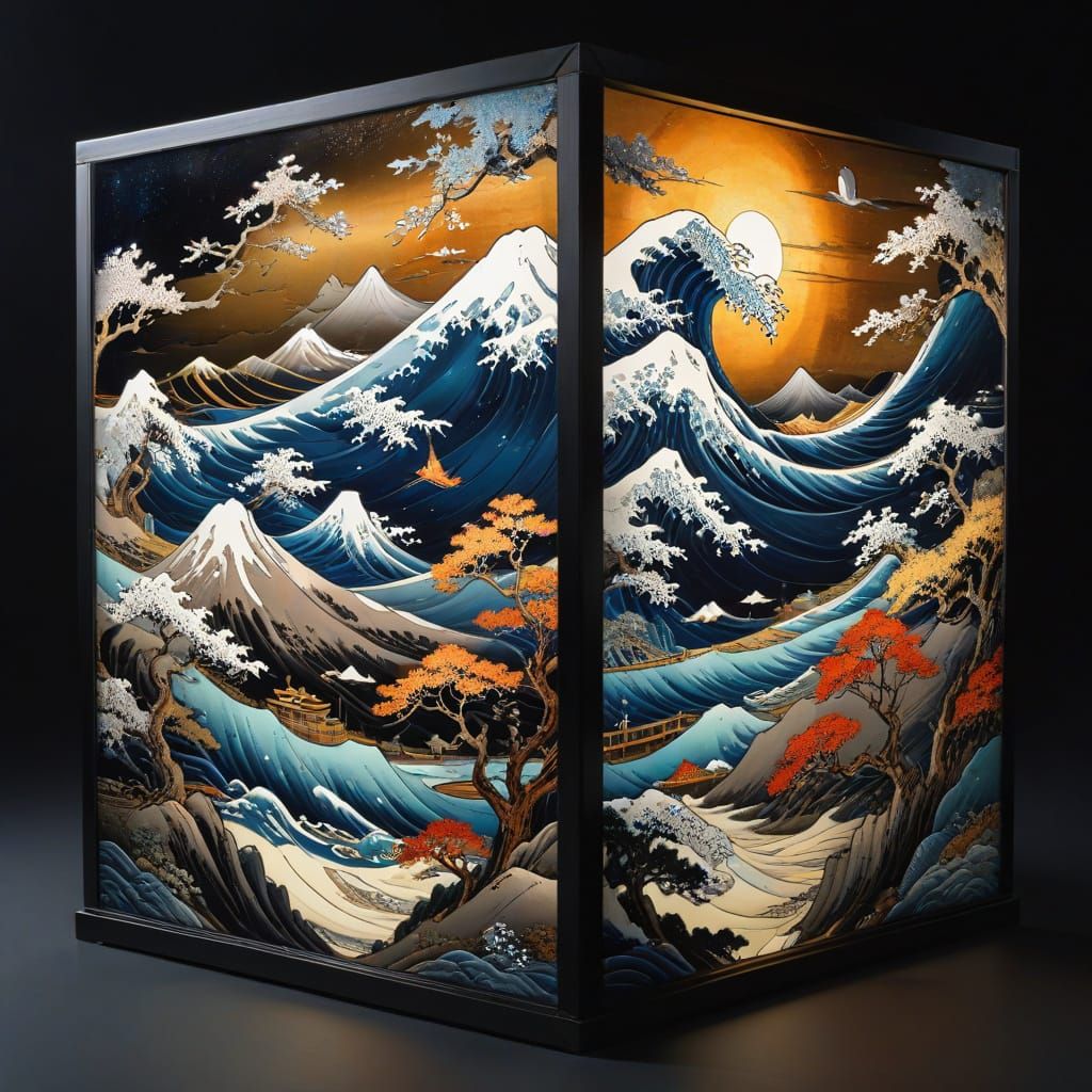 Hokusai Cube