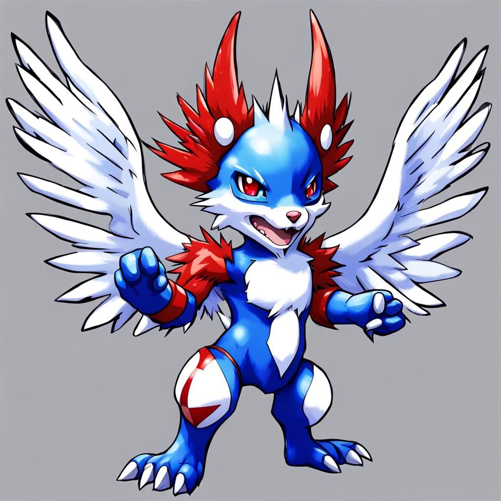 Detailed Anime Image of Americamon Digimon