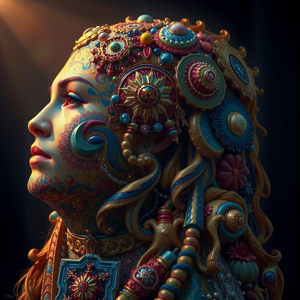 Masterpiece Painting of Beauty and Truth