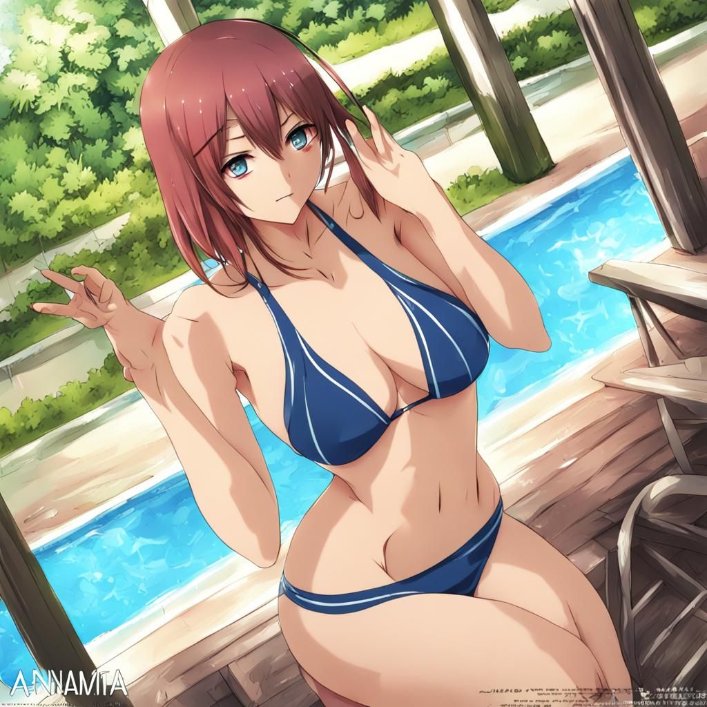 Anime Girl in Bikini, Manga Key Visual