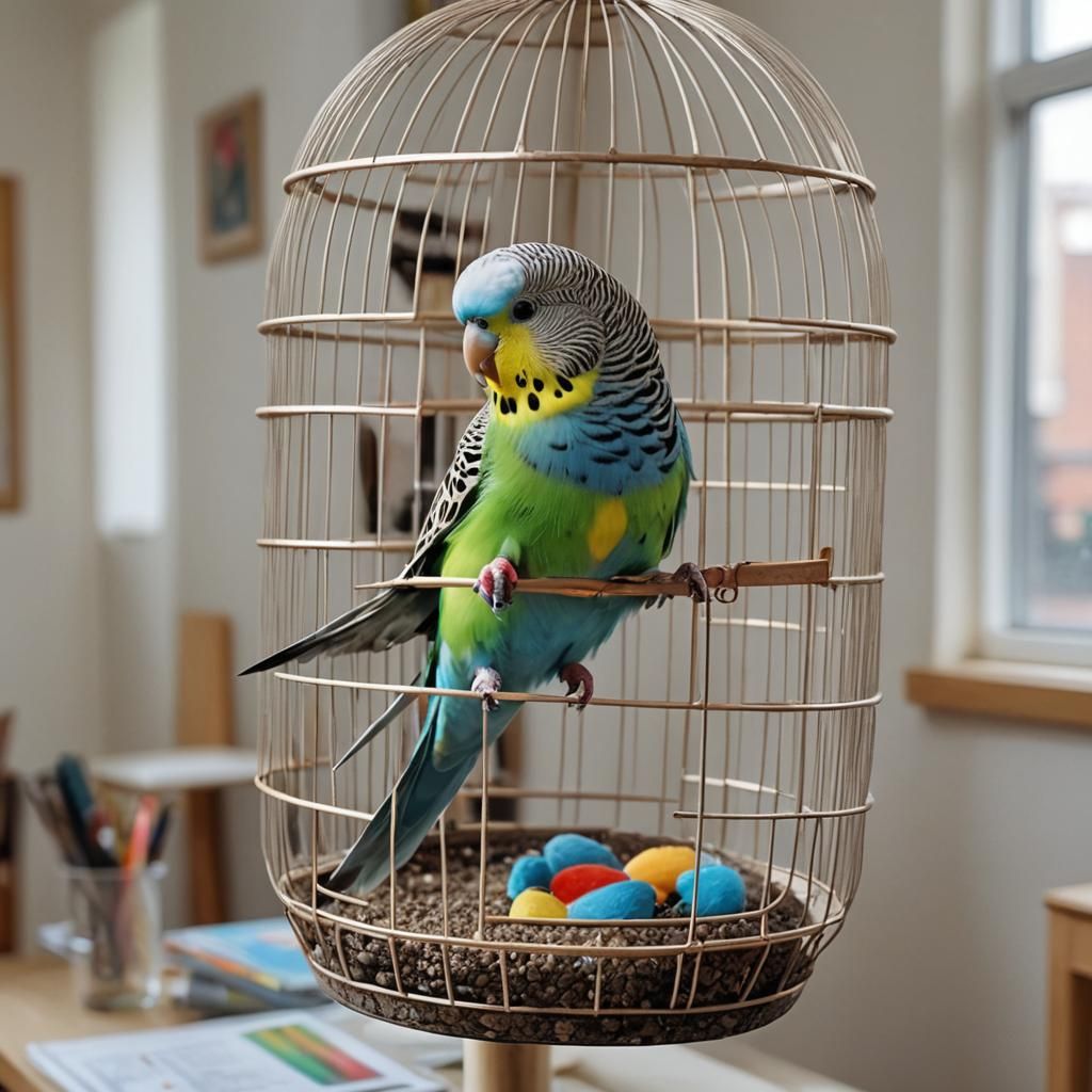 Cybernetic Budgie's Freedom Flight at Home