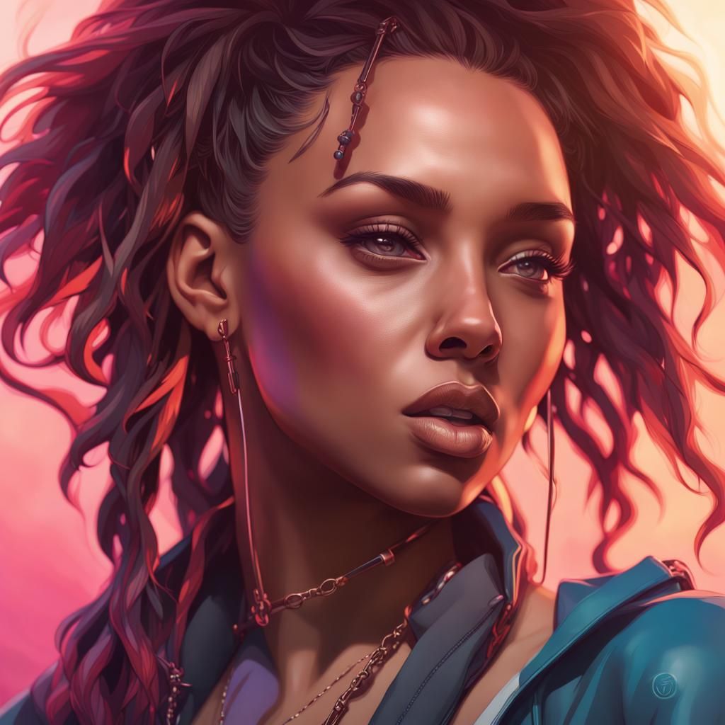 Detailed Portrait with Dynamic Lighting