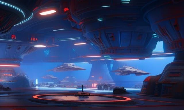 Nar Shaddaa Cantina in Cyberpunk Style