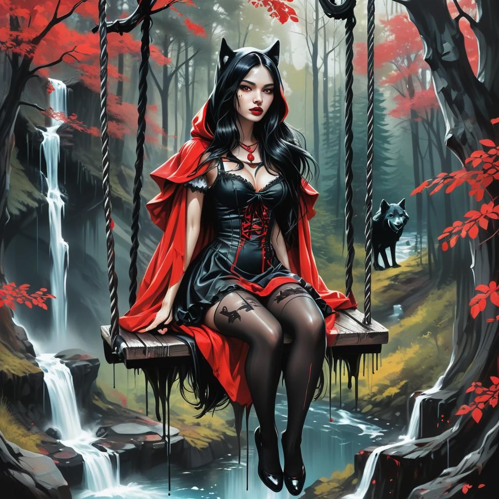 Red Riding Hood on a Swing: Graffiti Art
